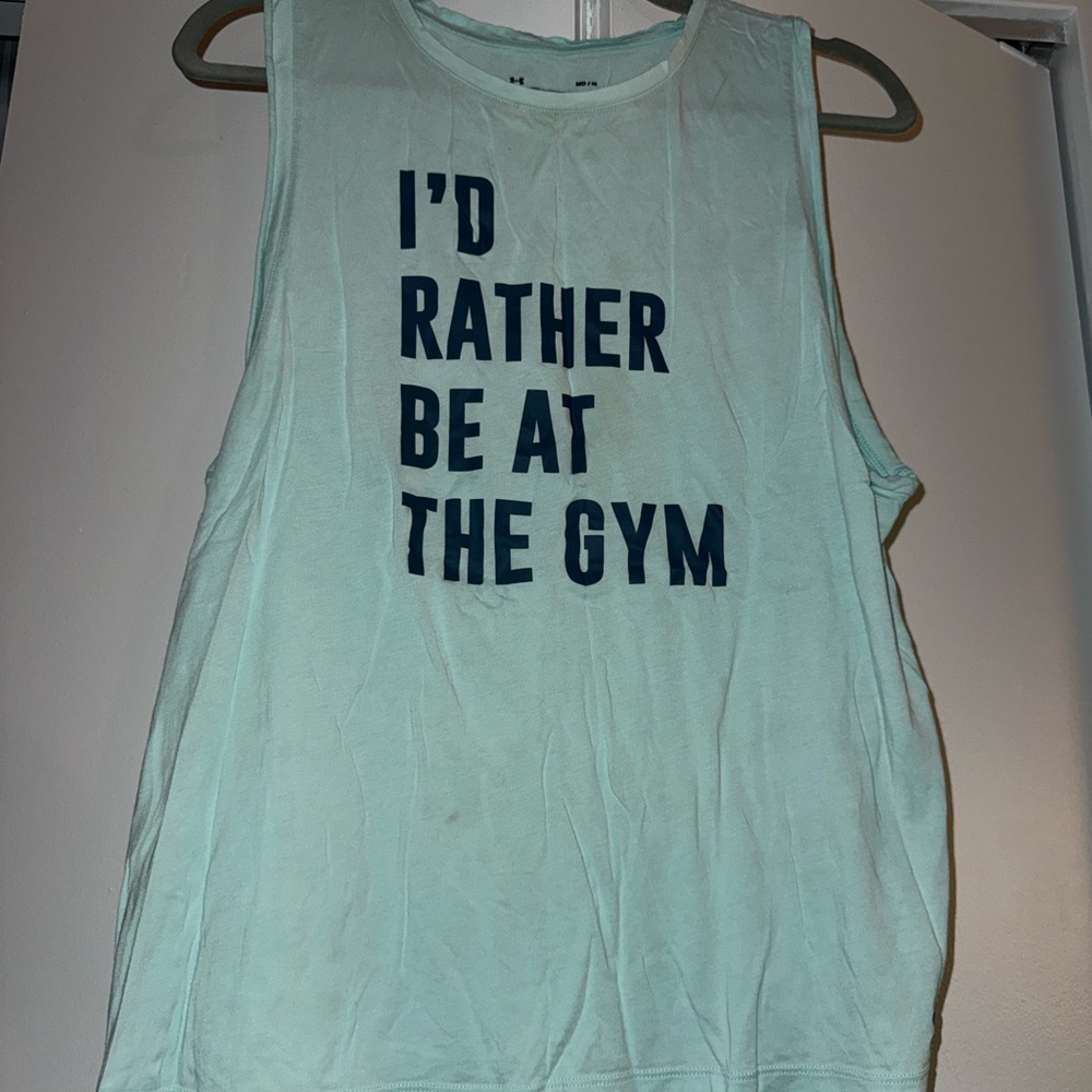 Under Armour Light Green HeatGear Tank